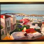 Crete is an oil painting by Alexandra Sonneborn completed in 2014. Photo by Christina Whiting