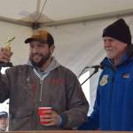 Eric Fan won fourth prize at the 30th annual Homer Winter King Salmon Tournament on Saturday, March 23, 2024 at the Deep Water Dock on the Spit in Homer, Alaska. (Delcenia Cosman/Homer News)