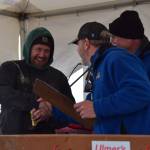 Josh Burns won fifth place at the 30th annual Homer Winter King Salmon Tournament on Saturday, March 23, 2024 at the Deep Water Dock on the Spit in Homer, Alaska. (Delcenia Cosman/Homer News)
