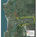 Map of Kenai National Wildlife Refuge fuel breaks. (Photo by USFWS)