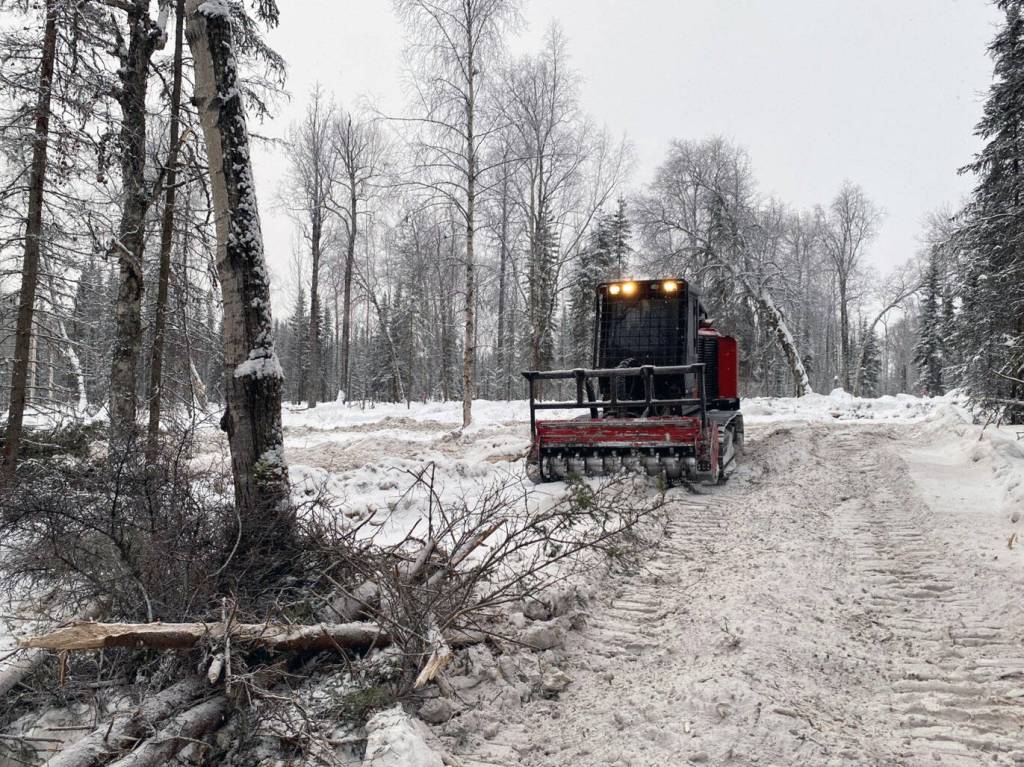 Winter is the time for fuel break projects. (Photo by Jeff Bouschor/USFWS)