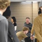 Photo by Jeff Helminiak/Peninsula Clarion
Candace Nakagawa and John Bryan, Co-Directors of Sports Science, Strength and Conditioning for the Kenai River Brown Bears, run a warmup session at the Soldotna Regional Sports Complex in Soldotna, Alaska, on Friday, March 29, 2024.