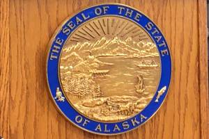 The seal of the State of Alaska. (James Brooks / ADN)