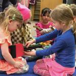 Photo provided by Kim Fine
Homer elementary school students from Fireweed Academy construct make cardboard violins for the Festival of Strings.