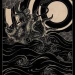 What Lurks Beneath, a hand-carved maple panel by Mfanwy Dean, is on display at the Dean Gallery in Homer, Alaska. Photo provided by The Dean Gallery