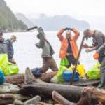 The 2023 Marine trash cleanup crew. (Photo by Sarah Conlin/NPS)