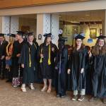 Kachemak Bay Campus 2024 graduates prepare to enter commencement at the campus on May 8, 2024, in Homer, Alaska. (Emilie Springer/ Homer News)