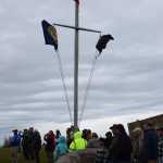Community members gather at the American Legion Cemetery in Ninilchik, Alaska for a Memorial Day service conducted by the VFW Post 10221 and American Legion Posts 16 and 18 on Monday, May 27, 2024. (Delcenia Cosman/Homer News)