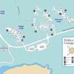 A campground map, like this one of Hidden Lake Campground, can help preplan a camping trip booked on recreation.gov. Lake and Ridge Loops are first come, first served, while sites 1-25 in Skyview Loop are available now for advanced reservations. (Photo provided)