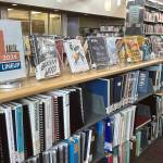 The Lit Lineup Bookshelf at the Homer Public Library is photographed on April 19, 2024, in Homer, Alaska. Photo by Christina Whiting