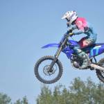 Homer's Tanner Gallios competes in 450 Expert at Alaska State Motocross Race #4 at Twin City Raceway in Kenai, Alaska, on Saturday, June 16, 2024. (Photo by Jeff Helminiak/Peninsula Clarion)
