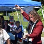 Magician Jungle Josh puts on a performance at the 2nd annual Summer Solstice Fair on Saturday, June 22, 2024, in Homer, Alaska. (Delcenia Cosman/Homer News)