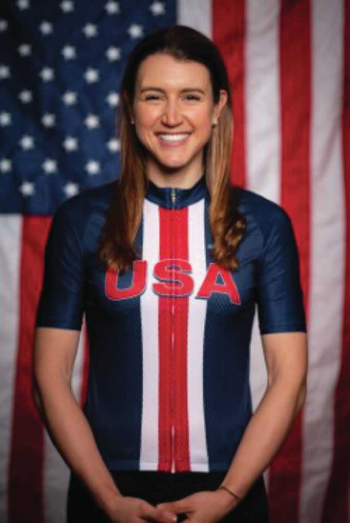 Kristen Faulkner is pictured in her official Olympic portrait photo. (Photo by Evan Kay with Climb High Productions, provided by Kristen Faulkner)