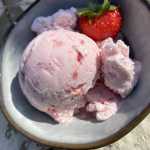 Fresh strawberries will make this ice cream a much more flavorful treat. (Photo by Tressa Dale/Peninsula Clarion)