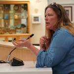 Elizabeth Stark speaks to the Kenai Peninsula Borough Assembly in Soldotna, Alaska, on Tuesday, June 18, 2024. (Jake Dye/Peninsula Clarion)
