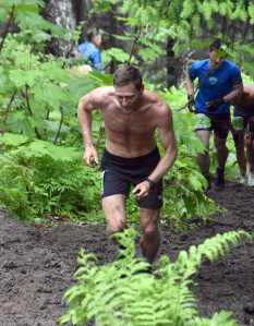 Anchorages Lars Arneson, a 2009 graduate of Cook Inlet Academy, competes in the mens Mount Marathon Race on Tuesday, July 4, 2023, in Seward, Alaska. (Photo by Jeff Helminiak/Peninsula Clarion)
