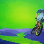 Air Borne is an acrylic painting by Whitney Dahl. Photo provided by Whitney Dahl