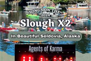 Poster for 2024 Songs on the Slough. Photo courtesy of Seldovia Arts Council