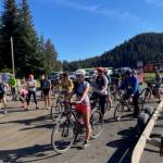 The Jakolof Bay 10 Miler, held on Saturday, July 27, 2024 in Seldovia, Alaska, had more than 40 participants running or biking over ten miles of hilly, gravel roads. Photo provided by Tania Spurkland