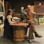 Emilie Springer/ Homer News
Katia Holmes and and Liam James rehearse script for Falstaff and the Endless Machine at the Pier One Theatre on Thursday, Aug. 1.