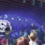 Headlining band, The Devil Makes Three, performs at the River Stage Amphitheater during Salmonfest on Sunday, Aug. 4<ins>,</ins><ins> 2024,</ins> in Ninilchik<ins>,</ins> <ins>Alaska</ins>. (Delcenia Cosman/Homer News)