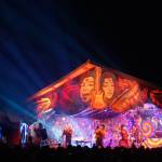 High Step Society perform on the Ocean Stage at Salmonfest in Ninilchik, Alaska, on Saturday, Aug. 3, 2024. (Jake Dye/Peninsula Clarion)