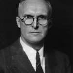 Pictured in an online public portrait is Anthony J. Dimond, the Anchorage judge who presided over the sentencing hearing of William Franke, who pleaded guilty to the second-degree murder of Ethen Cunningham in January 1948.