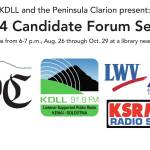 Flyer for the 2024 Candidate Forum Series by KDLL 91.9 FM and the Peninsula Clarion. (Ashlyn OHara/KDLL 91.9)