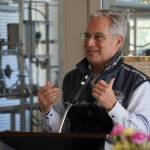 University of Alaska Anchorage Chancellor Sean Parnell speaks at a celebration of the 60th anniversary of Kenai Peninsula College in Soldotna, Alaska, on Tuesday, Aug. 20, 2024. (Jake Dye/Peninsula Clarion)