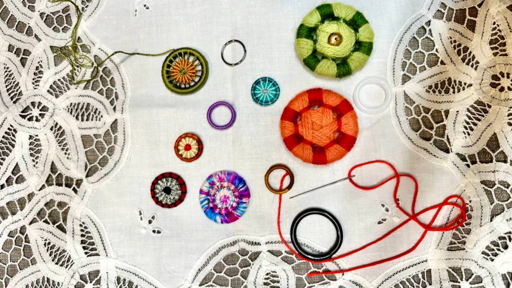 The history and making of Dorset buttons, or thread-wrapped buttons, will be discussed during First Friday, Sept. 6, at Kindred Spirits Weaving Studio in Homer, Alaska. Photo provided by Kindred Spirits Weaving Studio