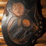 A carved spruce burl relief by Jeff Dean is on display at The Dean Gallery in Homer, Alaska. Photo provided by The Dean Gallery