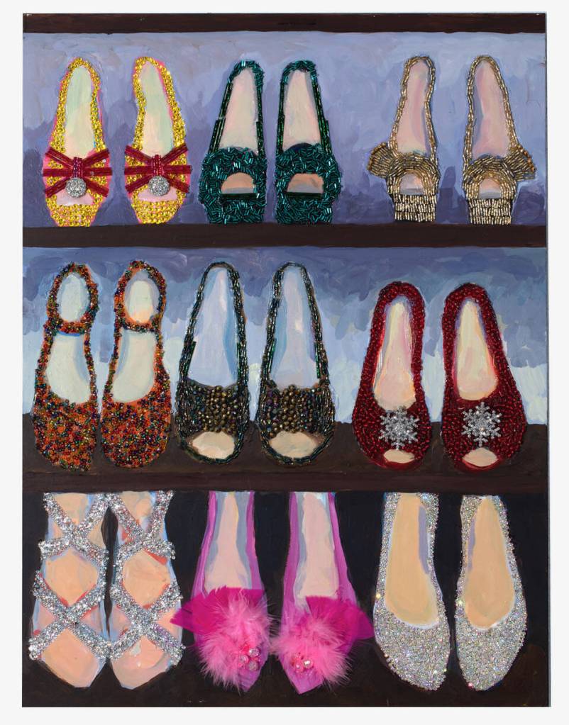 Browsing is a mixed media artwork by Sami Ali on display through September at Homer Council on the Arts in Homer, Alaska. Photo provided by Homer Council on the Arts