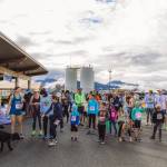 Participants in the second annual 5K Run for Recovery gather at the starting line at the Deep Water Dock on the Homer Spit on Saturday, Aug. 31, 2024 in Homer, Alaska. Photo by Andrew Tomey
