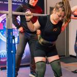 Homer Volunteer Fire Department Captain Chelsea Marsh participates in the Iron Built Games, a nationwide power lifting competition, on Saturday, Sept. 14, 2024, in Anchorage, Alaska. Photo provided by Chelsea Marsh