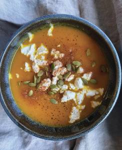 Photo by Tressa Dale/Peninsula Clarion
This roasted pumpkin, apple and carrot soup is smooth and sweet.