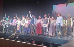 Emilie Springer/Homer News
Pier One Theatres Fiddler on the Roof cast perform their final bows at the Homer High School Mariner Theatre on Sunday, Oct. 13<ins>,</ins><ins> 2024,</ins> at the end of the first week of performances<ins> in Homer, </ins><ins>Alaska</ins>.