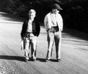 Photo courtesy of the Nutter Family Collection
In 1954, David Nutter (right) and his younger half-brother Frank Gwartney were ready for their first day of school in Sitka.