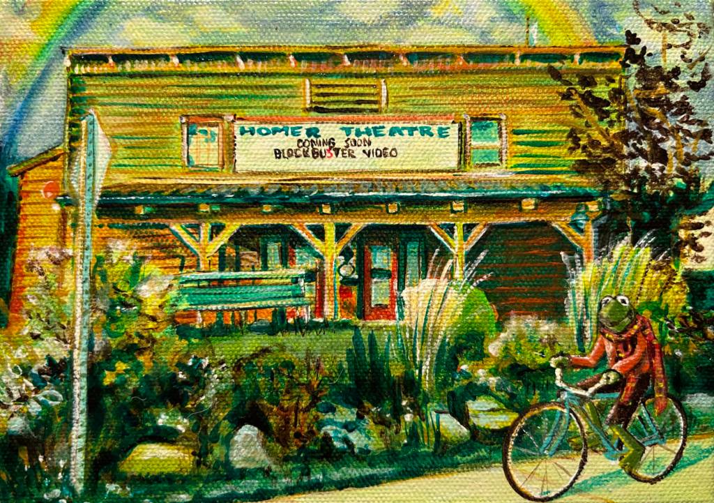 YAAAY!, a painting by Abigail Kokai, is on display in Homer Council on the Arts annual 5x7 exhibit of works by community members that runs through the month of November at HCOA in Homer, Alaska. Photo provided by Homer Council on the Arts