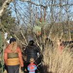 Community members attending Homer Chamber of Commerces third annual Fall Fest walk through the Haunted Trail on Saturday, Oct. 26<ins>, 2024, at the Homer Chamber of Commerce and Visitor Center in Homer, Alaska</ins>. (Delcenia Cosman/Homer News)