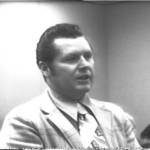 John Jones, a teacher who worked in the Russian Old Believer community of Nikolaevsk, speaks at the first Kenai Peninsula history conference held at Kenai Central High School on Nov. 7-8, 1974<ins>,</ins><ins> in Kenai, </ins><ins>Alaska</ins>. Photo provided by Shana Loshbaugh