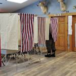A resident fills out their ballot at the Anchor Point Community and Senior Center, the polling location for the Anchor Point precinct, on Tuesday, Nov. 5<ins>, 2024, in Anchor Point, Alaska</ins>. (Delcenia Cosman/Homer News)
