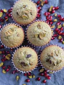 Photo by Tressa Dale/Peninsula Clarion
Pistachios and pomegranates give these muffins a unique flavor and texture.