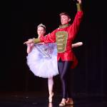 Natalia Sherwood and Lance Seneff rehearse for the 36th annual Nutcracker ballet on the Marine Theatre Stage at Homer High School in Homer, Alaska. Photo courtesy of Chris Kincaid