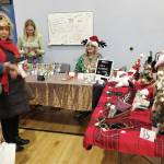 Delcenia Cosman/Homer News
Community members browse wares at The Blooming Rose booth at the Last-Chance Craft Bazaar held in the Chapman School gym on Saturday, Dec. 21<ins>, 2024,</ins> in Anchor Point<ins>, Alaska</ins>.
