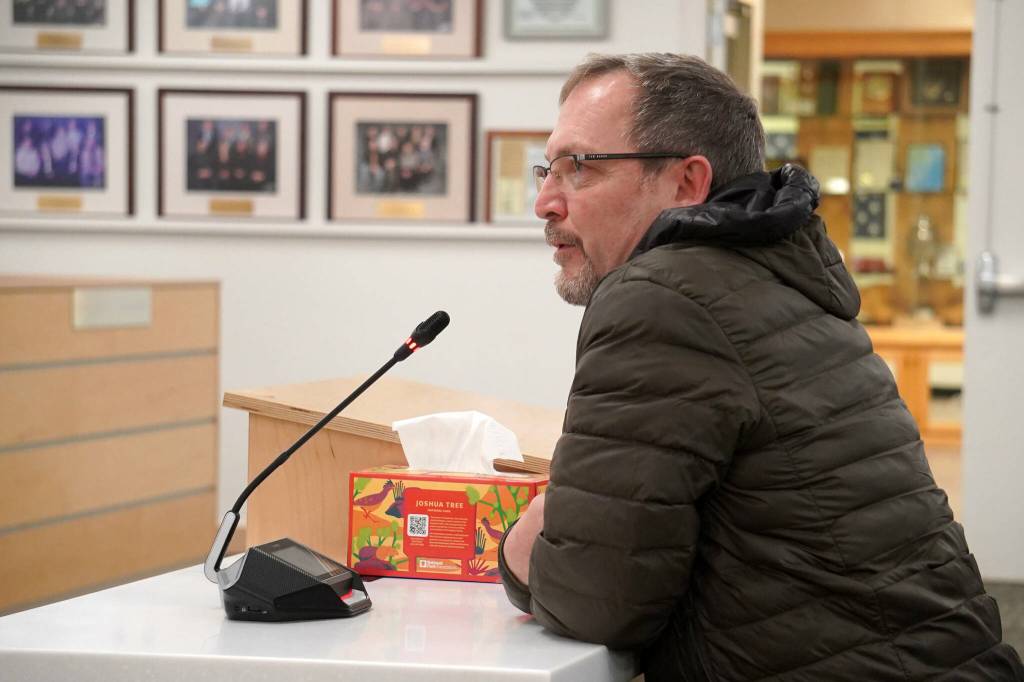 Kenai City Manager Terry Eubank speaks during a meeting of the Kenai Peninsula Borough Tourism Industry Working Group in Soldotna, Alaska, on Wednesday, Dec. 18, 2024. (Jake Dye/Peninsula Clarion)