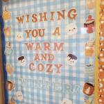 A display at the Anchor Point Post Office wishes community members a warm and cozy winter on Monday, Dec. 30, 2024, in Anchor Point, Alaska. (Delcenia Cosman/Homer News)