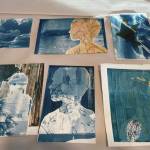 Emilie Springer/Homer News
Maryam Ghasempour Siahgaldeh creates prints in the art studio at Kachemak Bay Campus during her January residency with Bunnell Street Arts Center.