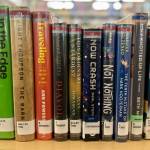 Selections from the 2025 Lit Lineup are lined up on a shelf at the Homer Public Library on Friday, Jan. 2, 2025, in Homer, Alaska. Photo by Christina Whiting