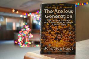 Jake Dye/Peninsula Clarion
A copy of The Anxious Generation: How the Great Rewiring of Childhood is Causing an Epidemic of Menal Illness rests on a desk in the Peninsula Clarion newsroom in Kenai, Alaska, on Tuesday, Jan. 7, 2024.