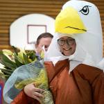 Aubrie Ellis is named National Outstanding Assistant Principal of 2025 by the Alaska Association of Elementary School Principals at Mountain View Elementary School in Kenai, Alaska, on Friday, Jan. 10, 2025. (Jake Dye/Peninsula Clarion)